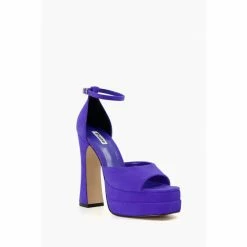Alternative view of Dune London Blue Mega Platform Block Heel Sandals