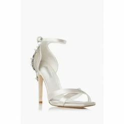 Alternative view of Dune London Natural Maridel Embellished Cross Strap Wedding Sandals