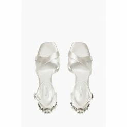 Dune London Natural Maridel Embellished Cross Strap Wedding Sandals -Dune London Sales unnamed file 3770
