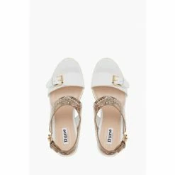 Dune London Kendyl White Leather Wedge Sandals -Dune London Sales unnamed file 3777