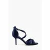 Dune London Blue Maribel Satin Cross Strap Heels -Dune London Sales unnamed file 3780