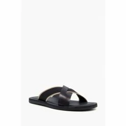 Alternative view of Dune London Black Ideal Webbing Crossover Sandals