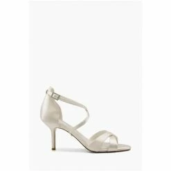 Dune London White Maribel Satin Cross Strap Heels -Dune London Sales unnamed file 3802