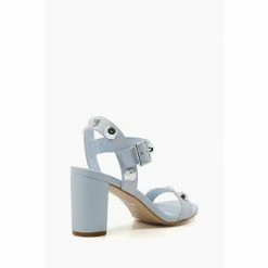 Dune London Blue Manning Giant Stud Block Sandals -Dune London Sales unnamed file 3841