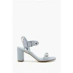 Dune London Blue Manning Giant Stud Block Sandals -Dune London Sales unnamed file 3843