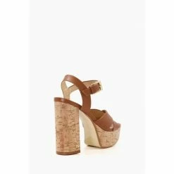 Alternative view of Dune London Jealous T Platform Brown Sandals