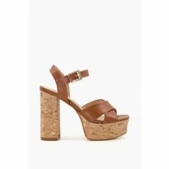 Dune London Jealous T Platform Brown Sandals -Dune London Sales unnamed file 3852