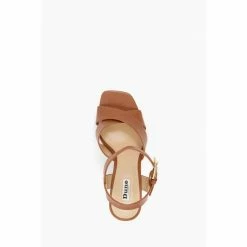 Dune London Jealous T Platform Brown Sandals -Dune London Sales unnamed file 3853