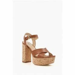 Dune London Jealous T Platform Brown Sandals -Dune London Sales unnamed file 3855