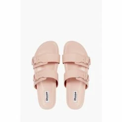 Dune London Pink Loren T Buckle Slider Sandals -Dune London Sales unnamed file 3859