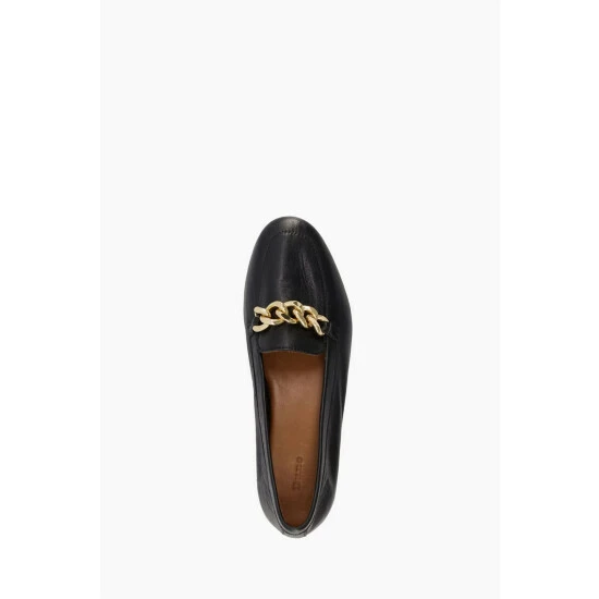 Dune London Black Goldsmith Chain Trim Loafers 6 Dune London Black Goldsmith Chain Trim Loafers - Image 4