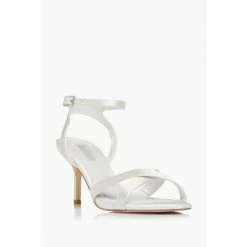 Alternative view of Dune London Natural Mirra Cross Strap Mid Heel Sandals
