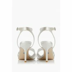 Dune London Natural Mirra Cross Strap Mid Heel Sandals -Dune London Sales unnamed file 3868