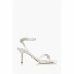 Dune London Natural Mirra Cross Strap Mid Heel Sandals -Dune London Sales unnamed file 3871
