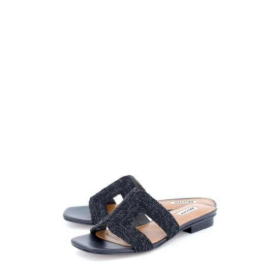 Dune London Black Loupe Smart Slider Sandals 4 Dune London Black Loupe Smart Slider Sandals - Image 2