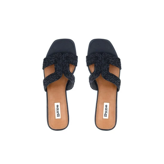 Dune London Black Loupe Smart Slider Sandals 5 Dune London Black Loupe Smart Slider Sandals - Image 3