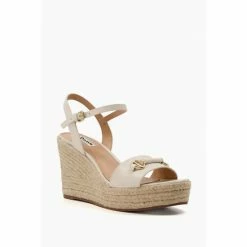 Alternative view of Dune London Natural Kai Snaffle Wedges
