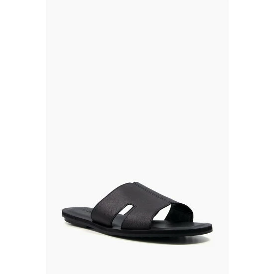 Dune London Black Incense Saffiano Emboss Sandals 4 Dune London Black Incense Saffiano Emboss Sandals - Image 2