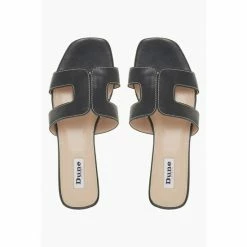 Dune London Black Loupe Smart Slider Sandals -Dune London Sales unnamed file 3909