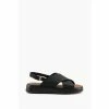 Dune London Black Latest Cross Strap Soft Volume Sandals -Dune London Sales unnamed file 3913