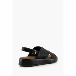 Dune London Black Latest Cross Strap Soft Volume Sandals -Dune London Sales unnamed file 3916