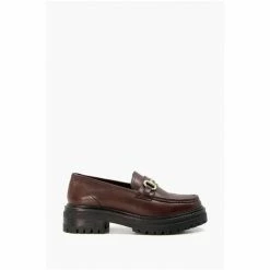 Dune London Gallagher Brown Chunky Snaffle Trim Shoes -Dune London Sales unnamed file 392
