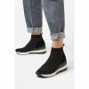Dune London Womens Black Engel Mid Wedge Sock Trainers -Dune London Sales unnamed file 393