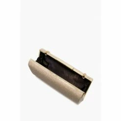 Dune London Gold Metalic Binita Slim Frame Clutch -Dune London Sales unnamed file 3953