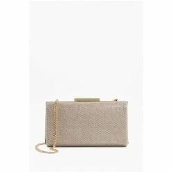 Dune London Gold Metalic Binita Slim Frame Clutch -Dune London Sales unnamed file 3955