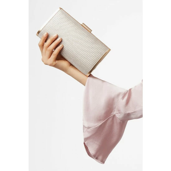 Dune London Rose Gold Blaike Slim Hard Case Clutch Bag 8 Dune London Rose Gold Blaike Slim Hard Case Clutch Bag - Image 6