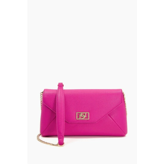 Dune London Pink Elissia Branded Foldover Clutch Bag 7 Dune London Pink Elissia Branded Foldover Clutch Bag - Image 5