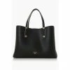 Dune London Dorrie Black Synthetic Logo Hardware Tote Bag -Dune London Sales unnamed file 3994