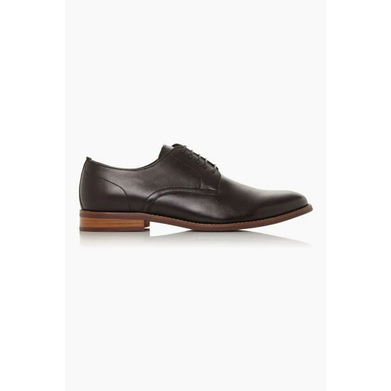 Dune London Suffolks Black Soft Leather Gibson Shoes 3 Dune London Suffolks Black Soft Leather Gibson Shoes