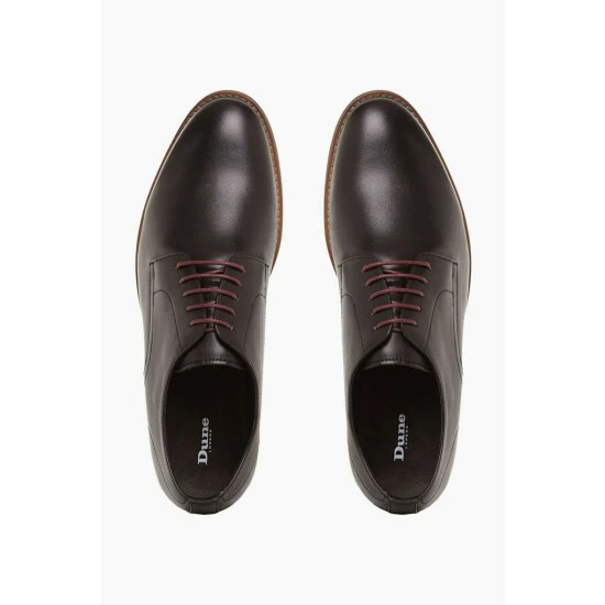 Dune London Suffolks Black Soft Leather Gibson Shoes 6 Dune London Suffolks Black Soft Leather Gibson Shoes - Image 4
