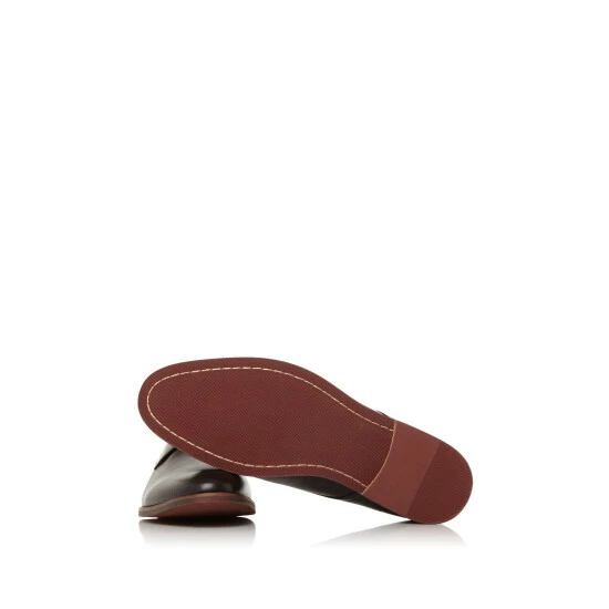 Dune London Suffolks Black Soft Leather Gibson Shoes 7 Dune London Suffolks Black Soft Leather Gibson Shoes - Image 5