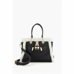 Dune London Dinidewsbury Small Black Shearling Bag -Dune London Sales unnamed file 4057