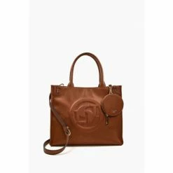 Dune London Dexter Large Monogram Brown Bag