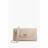 Dune London Natural Elissia Branded Foldover Clutch -Dune London Sales unnamed file 4089