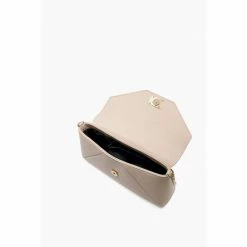 Alternative view of Dune London Natural Elissia Branded Foldover Clutch