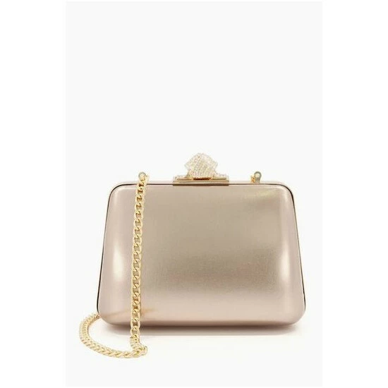 Dune London Metallic Become Diamante Knot Clasp C Bag 3 Dune London Metallic Become Diamante Knot Clasp C Bag