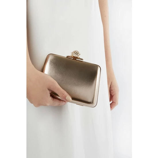 Dune London Metallic Become Diamante Knot Clasp C Bag 7 Dune London Metallic Become Diamante Knot Clasp C Bag - Image 5