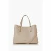 Dune London Dorrie Nude Plain Synthetic Logo Hardware Tote Bag