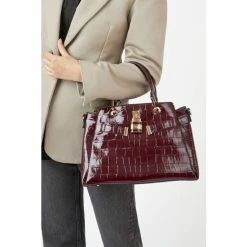 Dune London Brown Darryyl Padlock Tote Bag -Dune London Sales unnamed file 4111