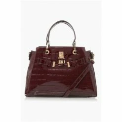 Dune London Brown Darryyl Padlock Tote Bag -Dune London Sales unnamed file 4112