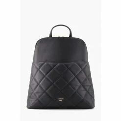Dune London Dovalline Black Quilt Pocket Backpack