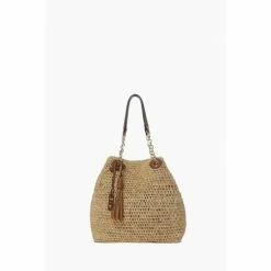 Dune London Natural Destination Large Straw Shopper Bag
