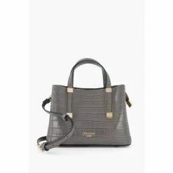 Dune London Grey Dinkydorrie Unlined Mini Tote Bag