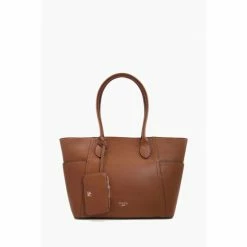 Dune London Dellenia Brown Large Stitch Detail Bag