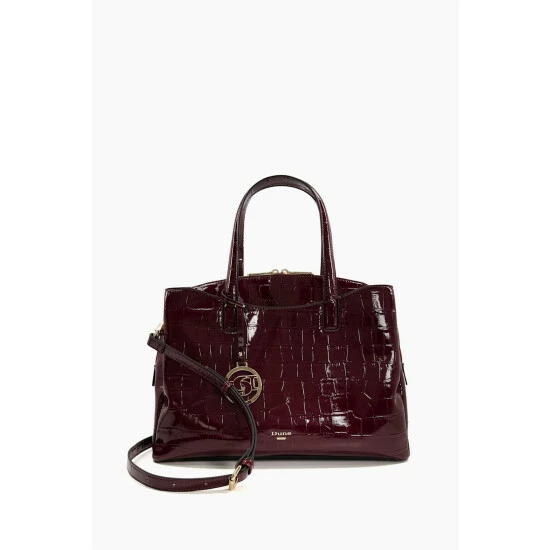 Dune London Red Dignified Large Curved Top Tote Bag 3 Dune London Red Dignified Large Curved Top Tote Bag