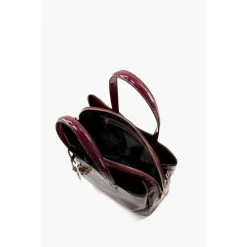 Alternative view of Dune London Red Dignified Large Curved Top Tote Bag